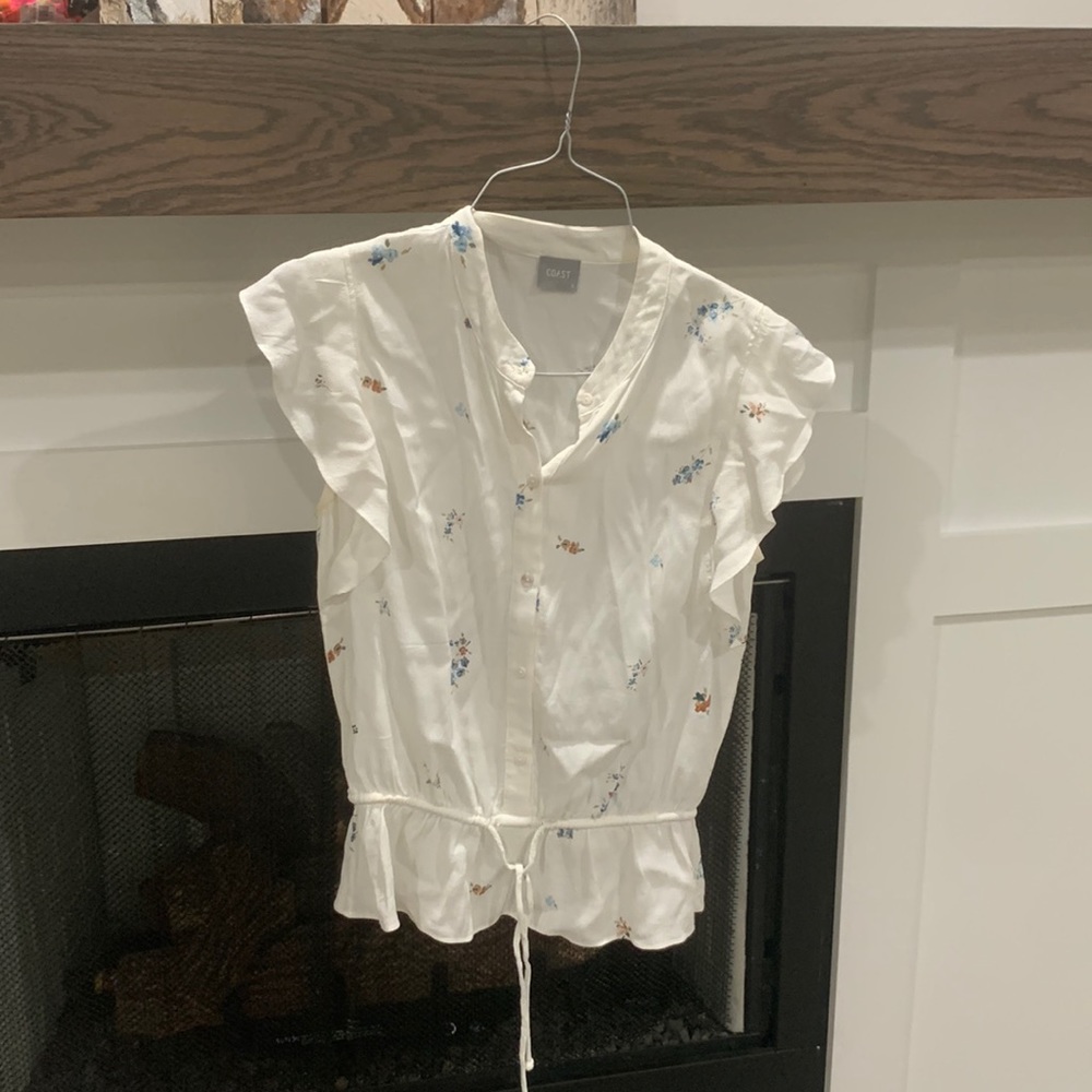 Flowery white shirt